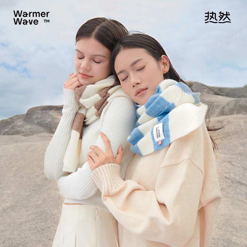 WHITE SNOW SCARF